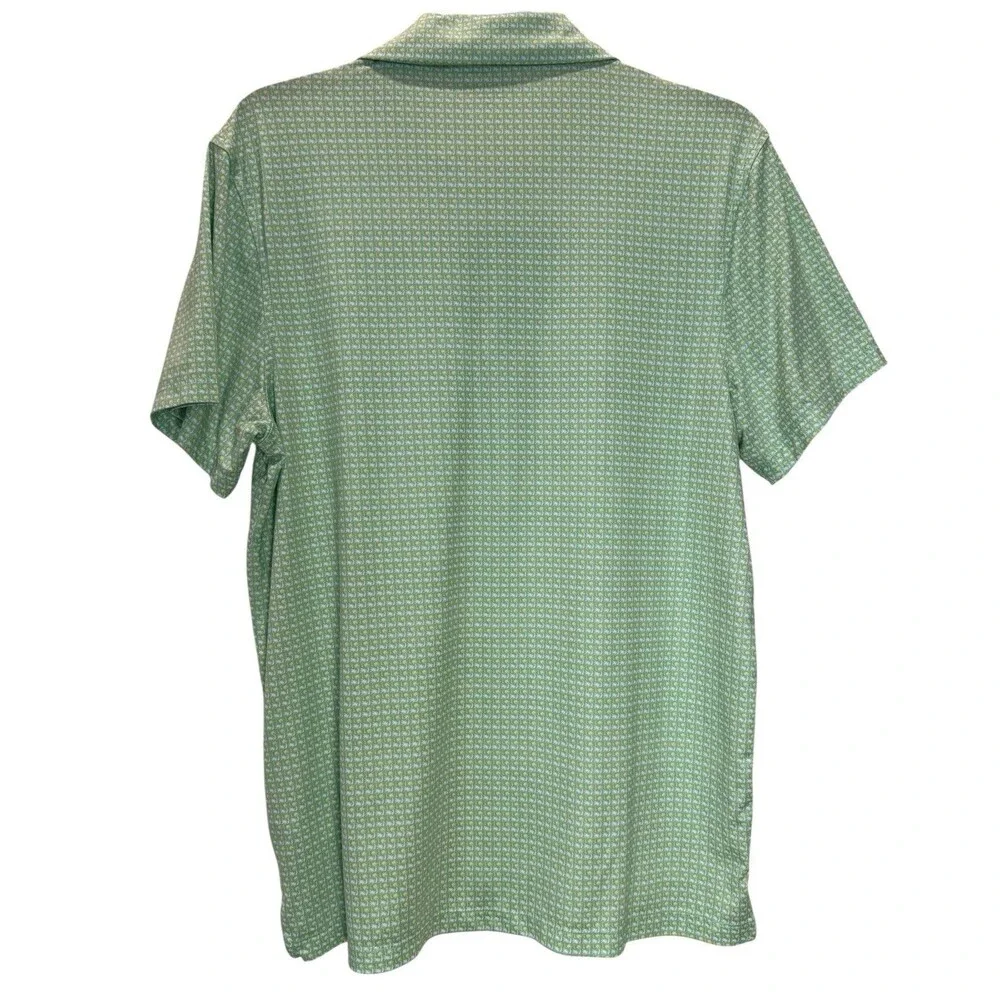Men’s J.Crew Performance Polo Shirt Green Size XL Short Sleeve Moisture Wicking